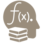 function of x symbol inside the silhouette of a human head