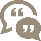icon of two speech bubbles